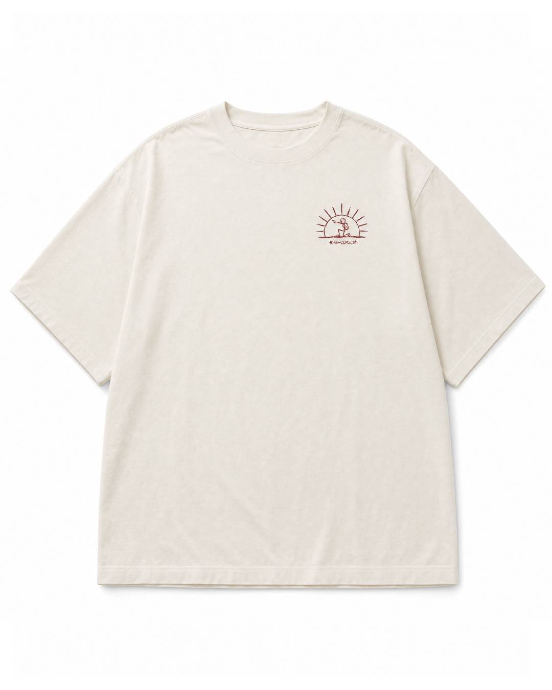 Off-white Hike Club Ibiza women's T-shirt, front chest graphic