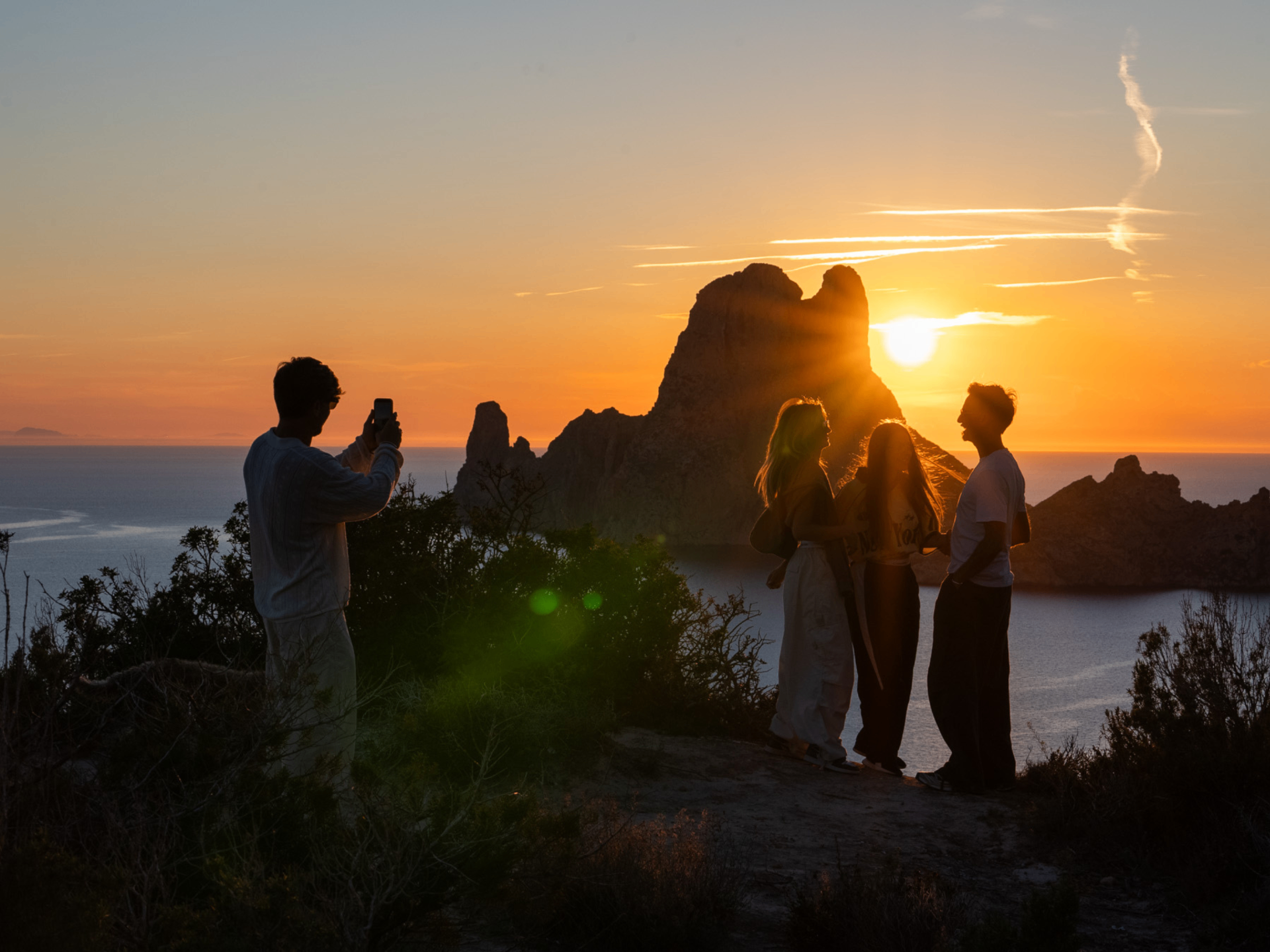 1. IBIZA WŌW - SUNSET, sunset hike on Ibiza (Moderate, 4.5 km). The classic Ibiza sundown over the cliffs of Es Cubells.