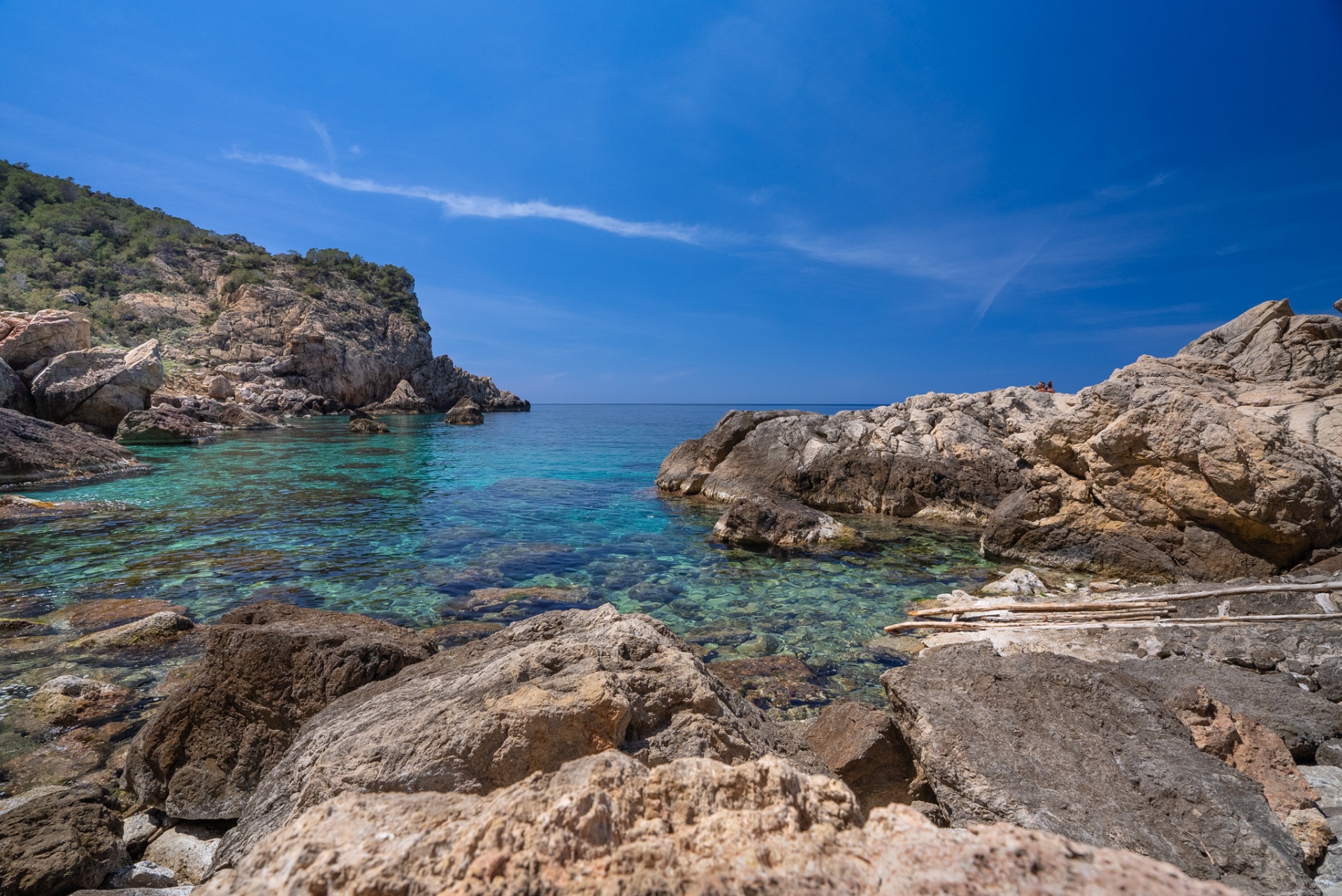 Another World, swimmers in a hidden natural pool