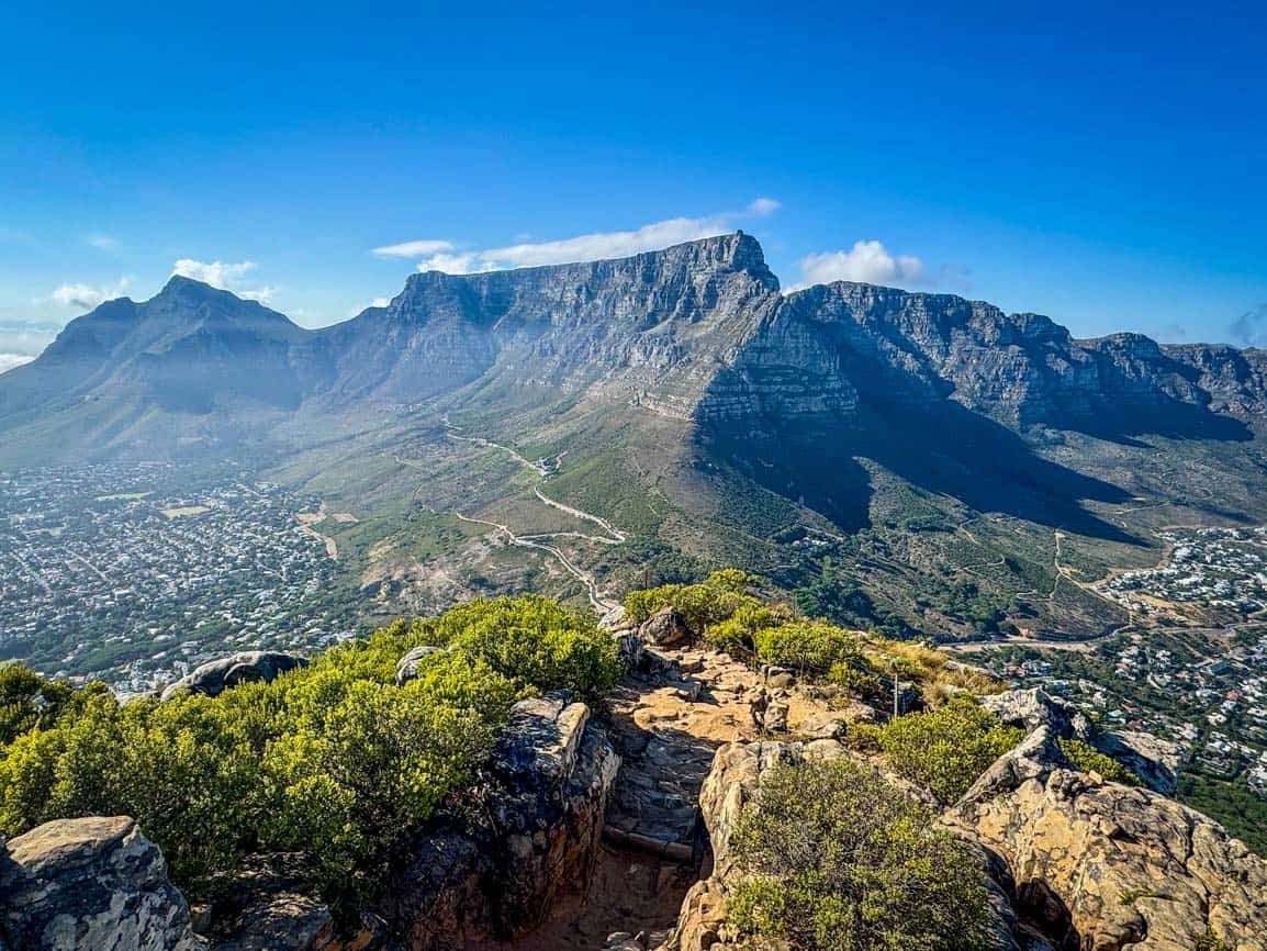 Table Mountain panorama from the Lion's Head summit