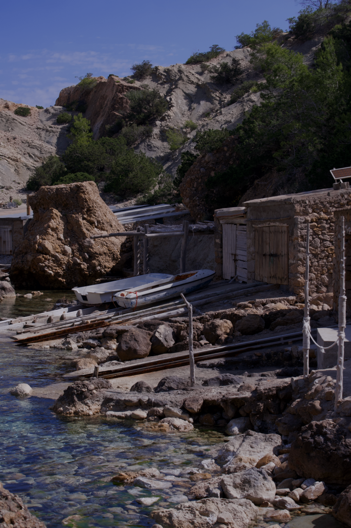 Fishing huts